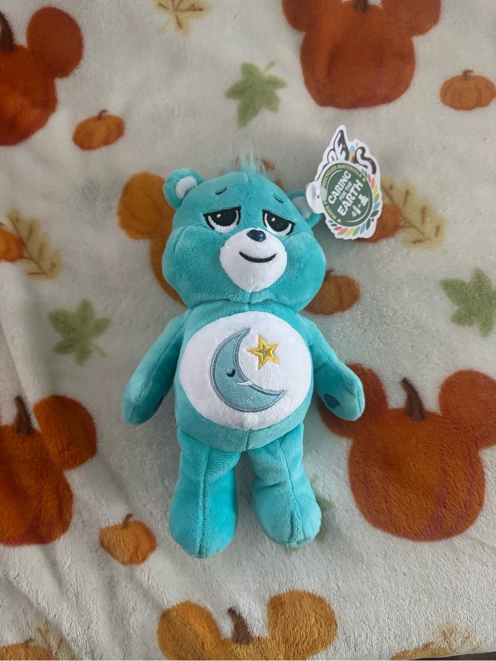 Plush bedtime bear beanie!! So cute with sparkly belly badge